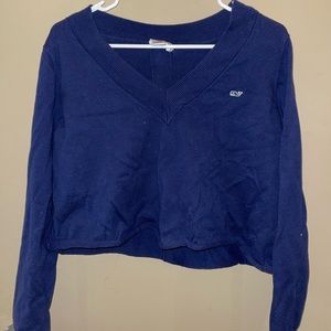 Cropped womens sweater vineyard vines